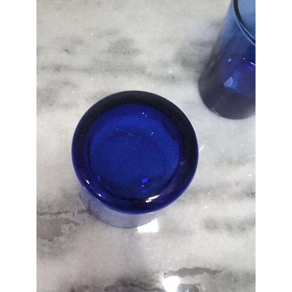 Anchor Hocking Cobalt Blue Whiskey Glasses,‎ Old Fashioned Glasses, Barware - Picture 7 of 9